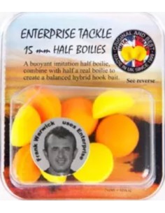 Enterprise medio boilie amarillo naranja 15mm 8unds