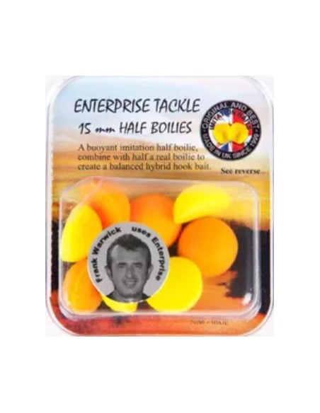 Enterprise medio boilie amarillo naranja 15mm 8unds