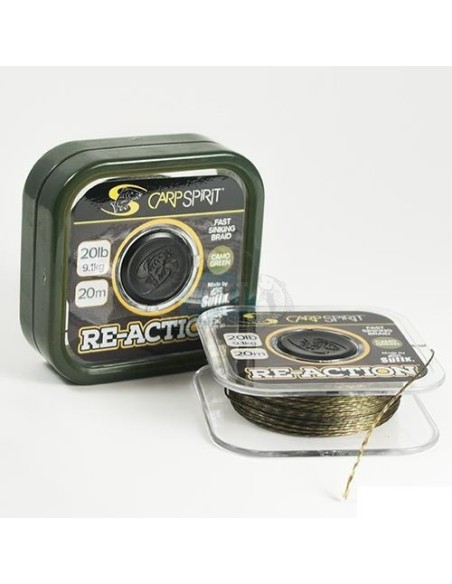 Carp spirit re-action braid green 35lb 20m