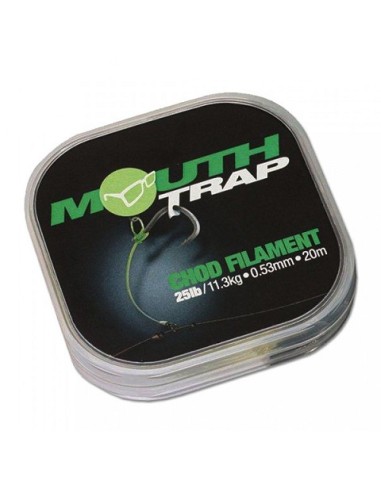 Korda mouth trap chod filament 25lb 0.53mm 20m