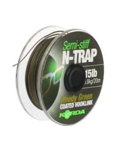Korda N-TRAP weed green semi stiff  30lb 20m 2