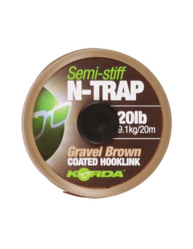 Korda N-TRAP gravel brown semi stiff 30lb 20m