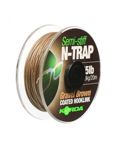 Korda N-TRAP gravel brown semi stiff 30lb 20m