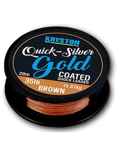 Kryston quicksilver gold shockleader brown 45lb 20m