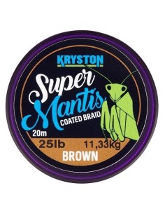 Kryston super mantis coated brown(marron)25lb 20m
