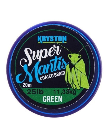 Kryston super mantis coated green(verde)25lb 20m
