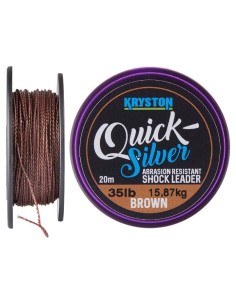 Kryston quicksilver shockleader brown 35lb 20m 2