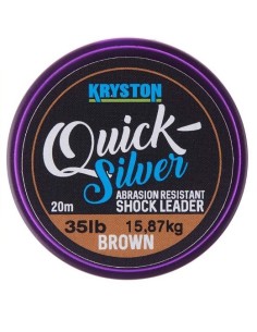 Kryston quicksilver shockleader brown 45lb 20m