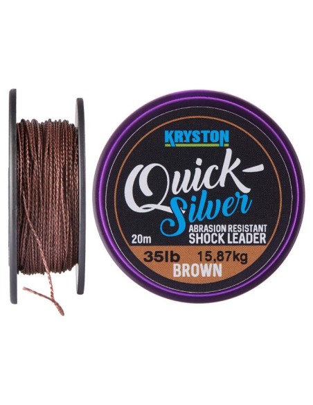 Kryston quicksilver shockleader brown 45lb 20m