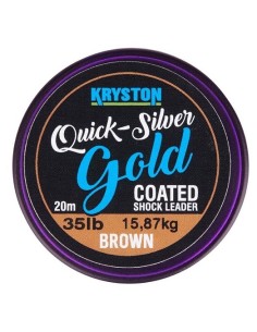 Kryston quicksilver gold shockleader brown 35lb 20m