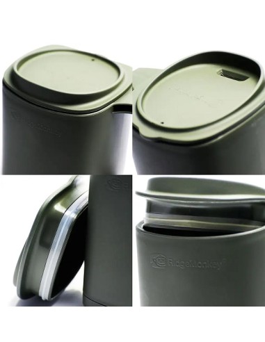 Ridgemonkey taza thermomug gunmetal verde