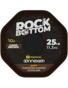 Ridgemonkey rock botton tungsten soft brown 25lb 10m