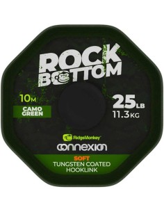 Ridgemonkey rock botton tungsten soft green 25lb 10m