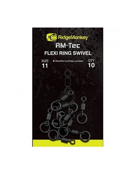 Ridgemonkey flexi ring swivel nº11 10unds