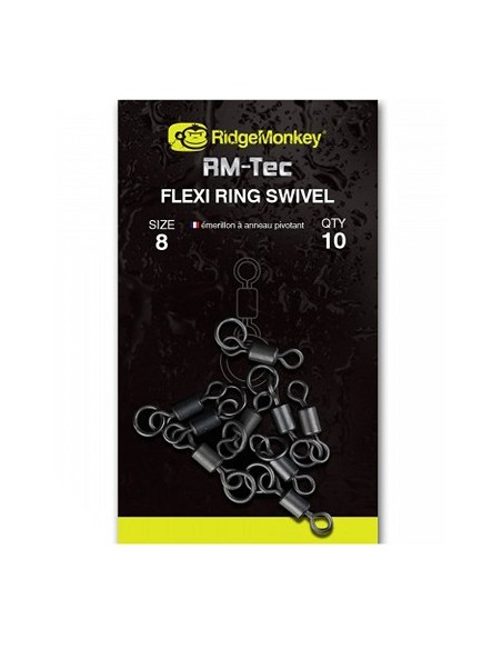 Ridgemonkey flexi ring swivel nº8 10unds