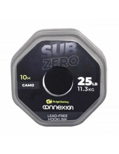 Ridgemonkey subzero lead free leader 25lb 10m