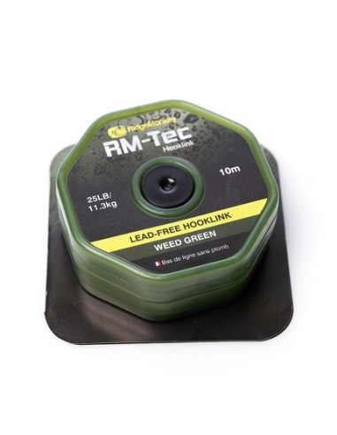 Ridgemonkey lead free leader weed green 50lb 10m