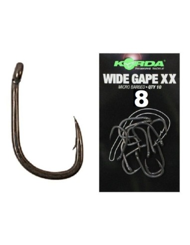 Korda anzuelos wide gape XX nº2 10unds