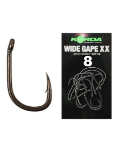 Korda anzuelos wide gape XX nº8 10unds