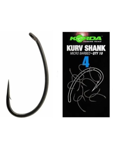 Korda kurv shank hook nº4 10uds