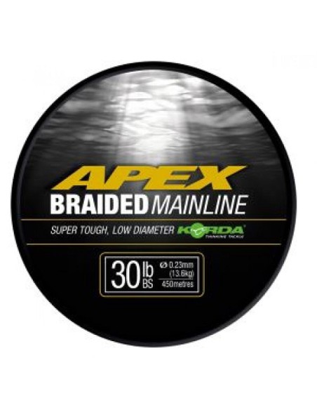 Korda braided apex mainline 0.36mm 50lb 450m