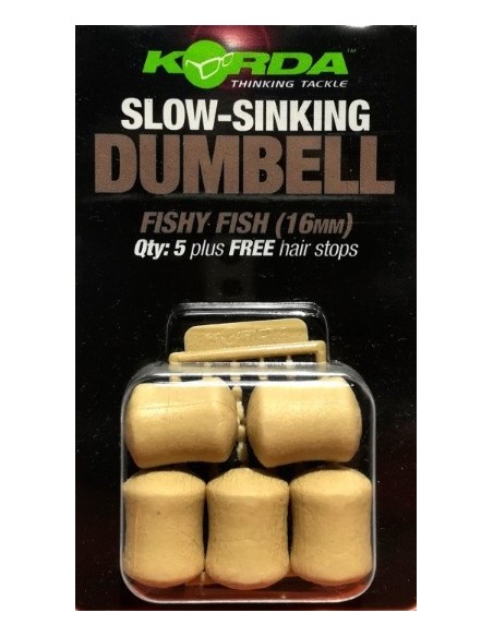Korda dumbell slow sinking fishy fish 16mm 5unds