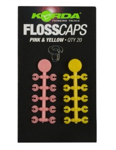 Korda floss caps amarillo y rosa 20unds
