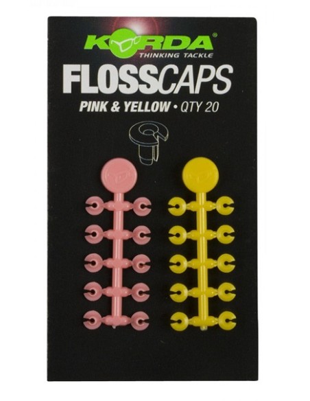 Korda floss caps amarillo y rosa 20unds