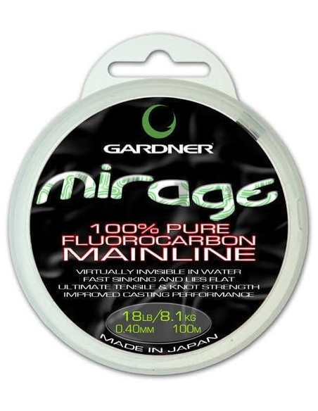 Gardner mirage fluorocarbon 18lb 0.40mm 100m