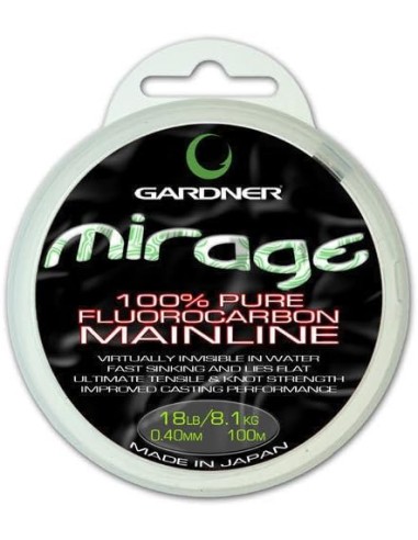 Gardner mirage fluorocarbon 25lb 0.47mm 100m