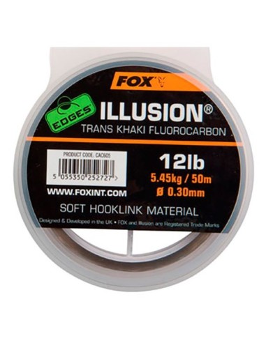 Fox illusion khaki fluorocarbon soft 16lb 0.35mm 5