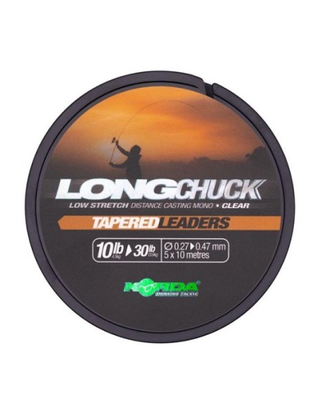 Korda longchuck leader 15-30lb 0.33-0.47mm 5x10m