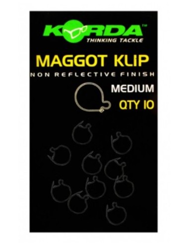 Korda maggots clips medium 10 unds
