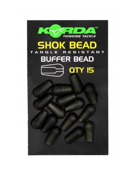 Korda Shock Beads green 15 unds