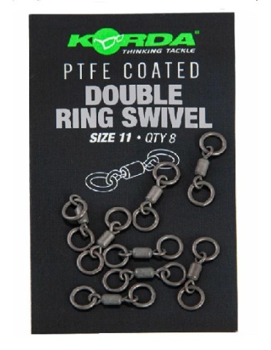 Korda PTFE double ring swivel nº11 8unds