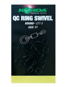 Korda QC swivel loop fiting con anilla  8unds