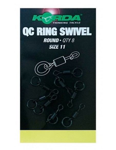 Korda QC swivel loop fiting con anilla  8unds