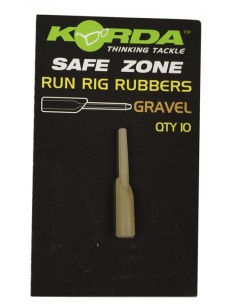 Korda Run Rig Rubber gravel 10 unds