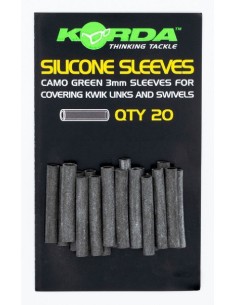 Korda silicone sleeves green 20unds
