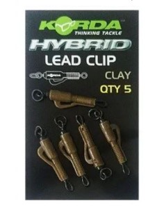 Korda hybrid lead clip brown 5uds