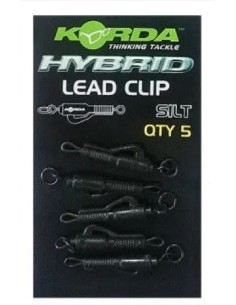 Korda hybrid lead clip silt 5uds