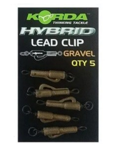 Korda hybrid lead clip gravel 5uds