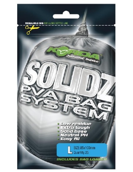 Korda solidz pva bags large 20uds