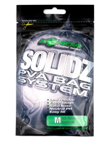 Korda solidz pva bags medium 20uds