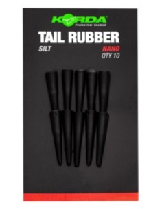 Korda tail rubbers nano silt 10uds