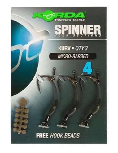 Korda spinner hook sections kurv nº6 3unds