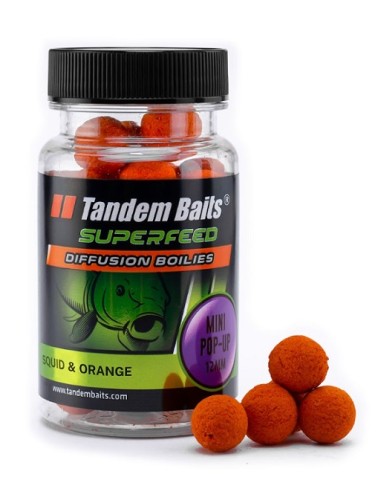 Tandem baits diffusion pop-up squid orange 12mm