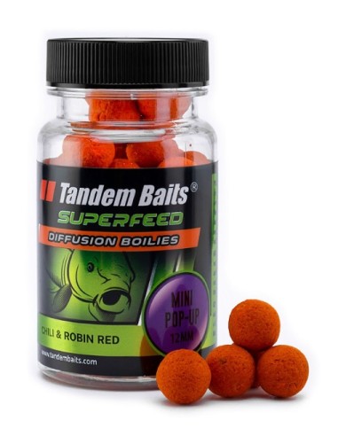 Tandem baits diffusion pop-up chilli & robin red 12mm