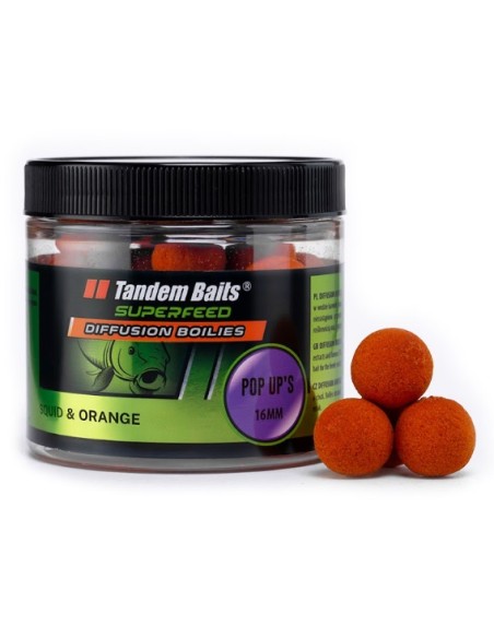 Tandem baits diffusion pop-up squid orange 16mm 70gr