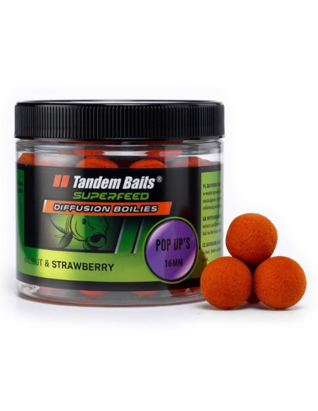Tandem baits diffusion pop-up halibut strawberry 16mm 70gr